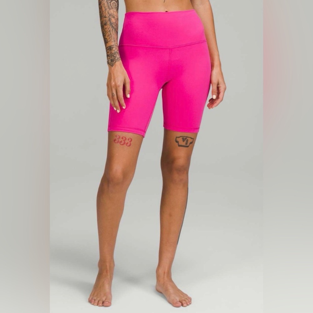 Lululemon Align High-Rise Short 8” Sonic Pink, Size 14 - Fuchsia Hot Pink Neon - Picture 10 of 12